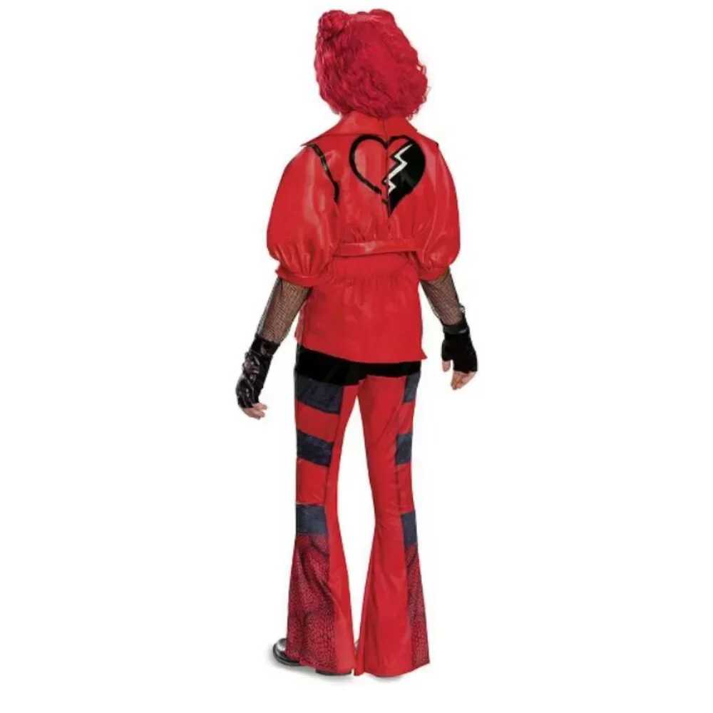 Descendants RED, Wig, Light Up Watch Halloween Costume 10/12 Deluxe Disney Girls